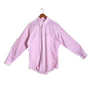 Brooks Brothers The Original Polo Slim Fit Pink/White Stripe Oxford Shirt
